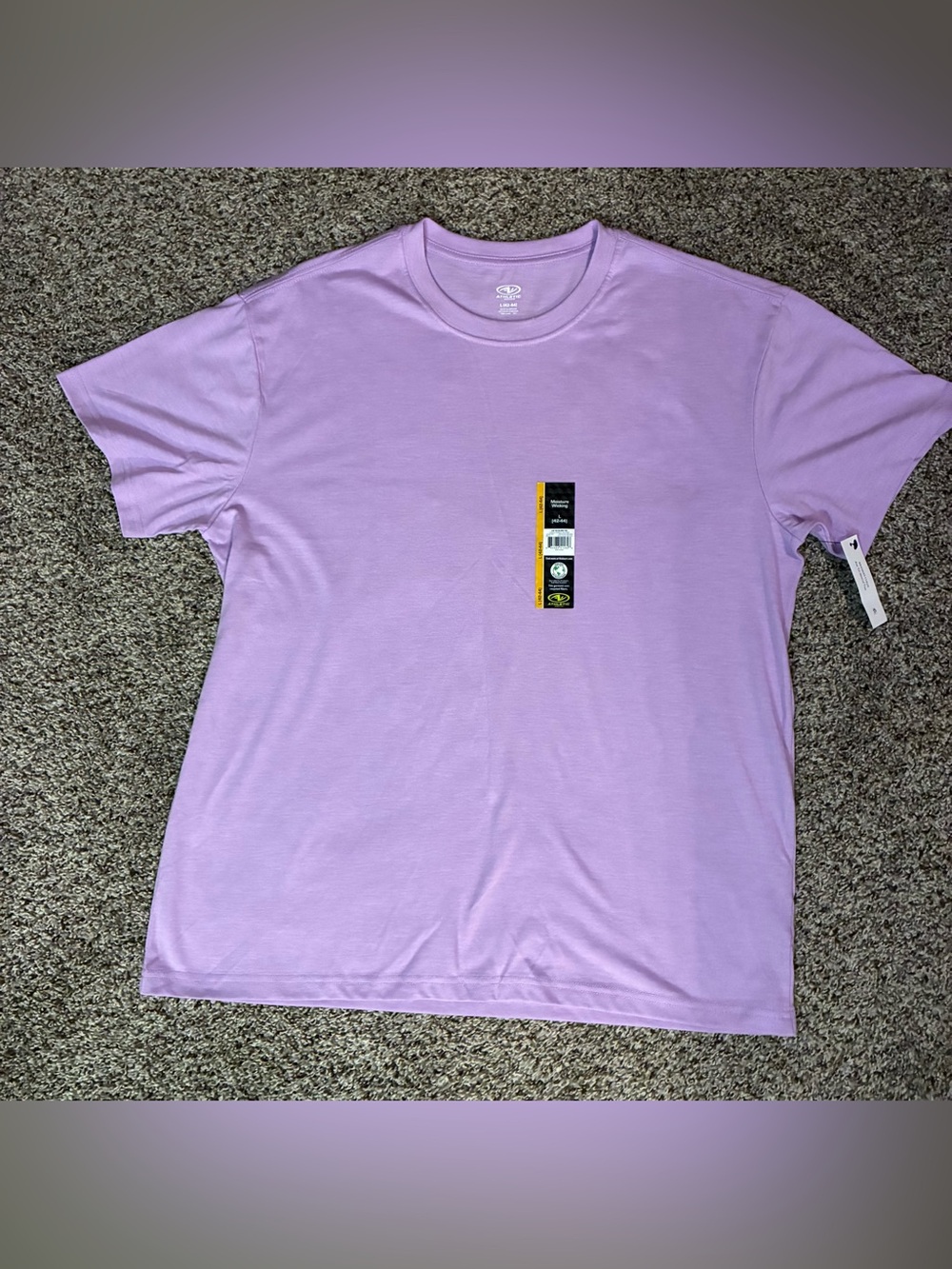 🎉 4/$25 NWT Athletic Works Lavender Heather Crewneck Tee